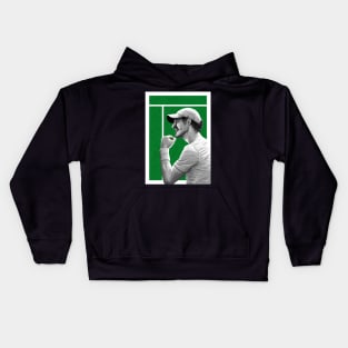 Andy Murray Wimbledon Tennis Artwork Kids Hoodie